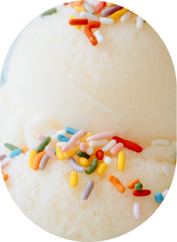 A scoop of Paradis ice cream